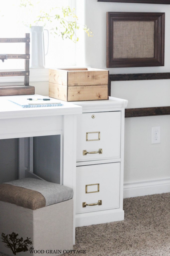 How To Paint a Filing Cabinet by The Wood Grain Cottage