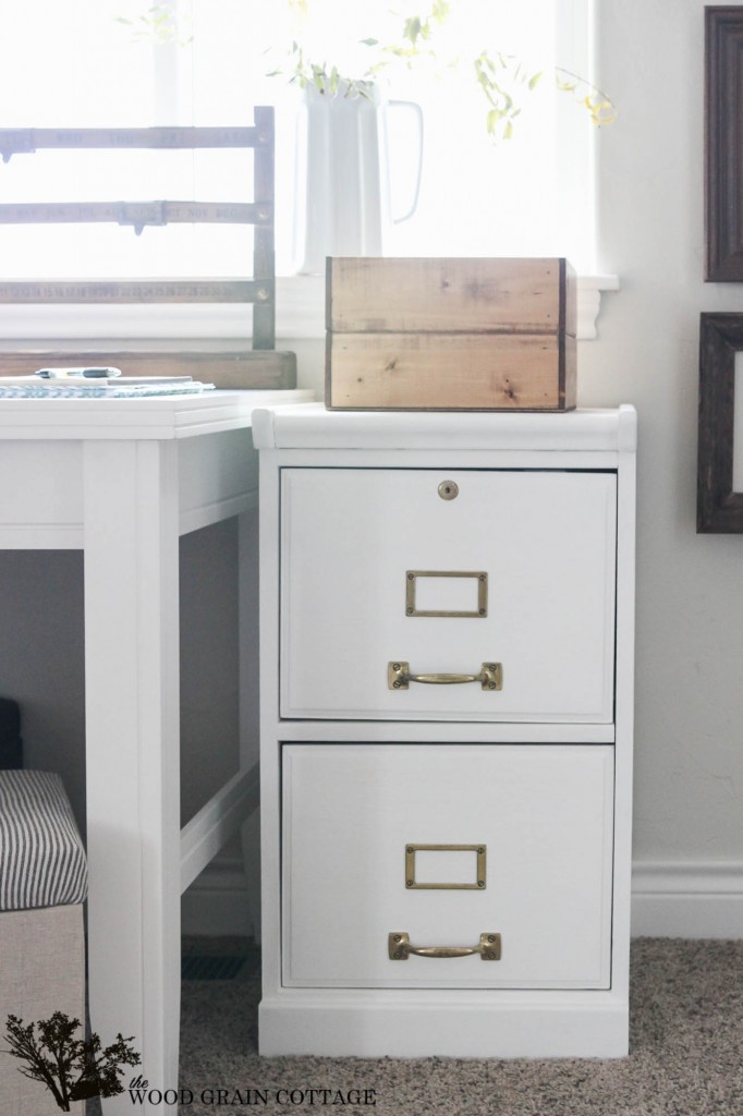 How To Paint a Filing Cabinet by The Wood Grain Cottage