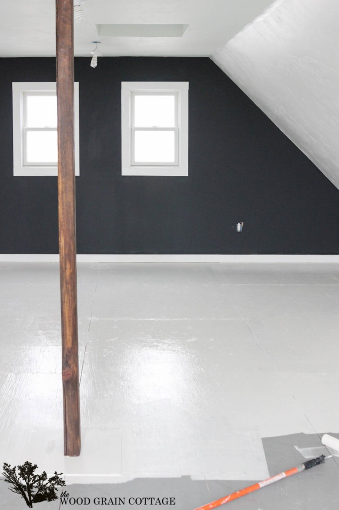 How To Paint Plywood Floors by The Wood Grain Cottage