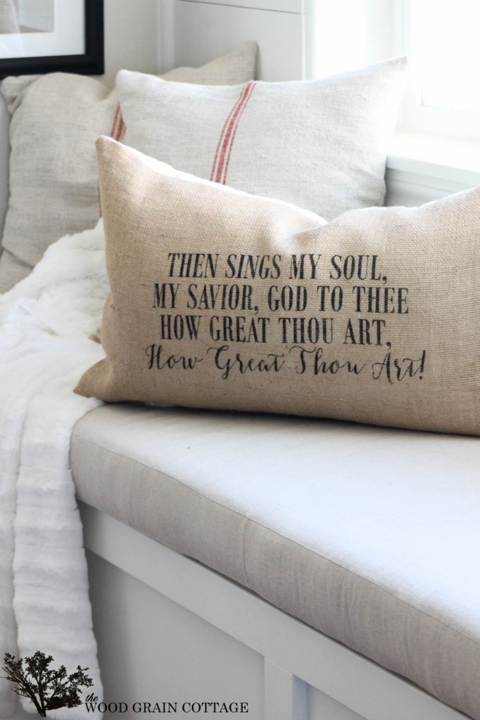 How Great Thou Art Pillow by The Wood Grain Cottage