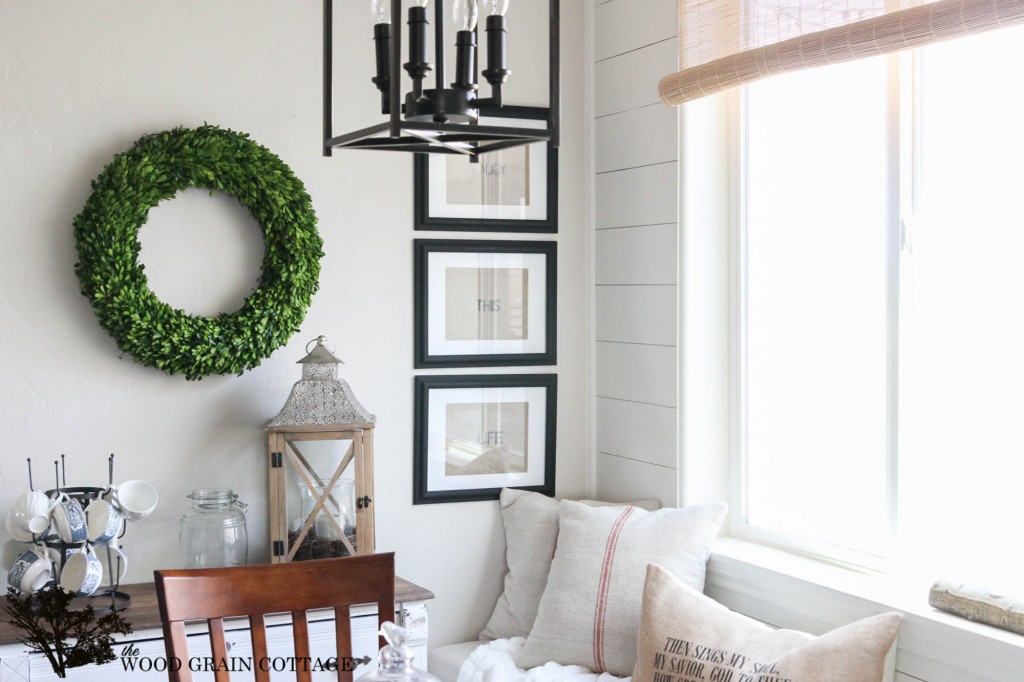 How to decorate with boxwoods.... Year round! By The Wood Grain Cottage