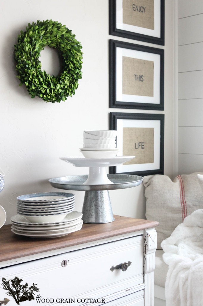 How to decorate with boxwoods.... Year round! By The Wood Grain Cottage