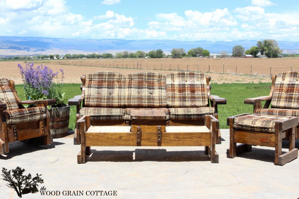 Outdoor Patio Furniture Makeover. By The Wood Grain Cottage