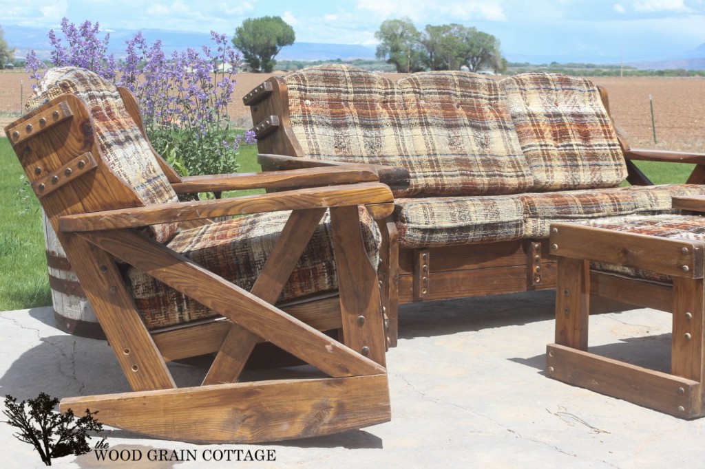 Outdoor Patio Furniture Makeover. By The Wood Grain Cottage