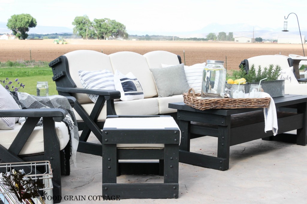 Outdoor Patio Furniture Makeover. By The Wood Grain Cottage