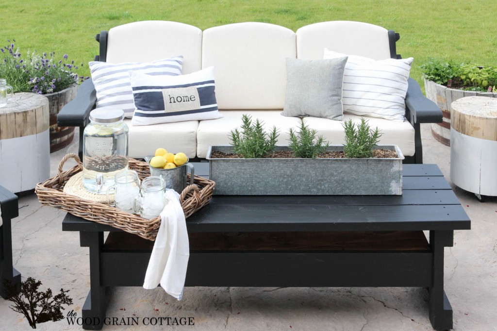 Outdoor Patio Furniture Makeover. By The Wood Grain Cottage