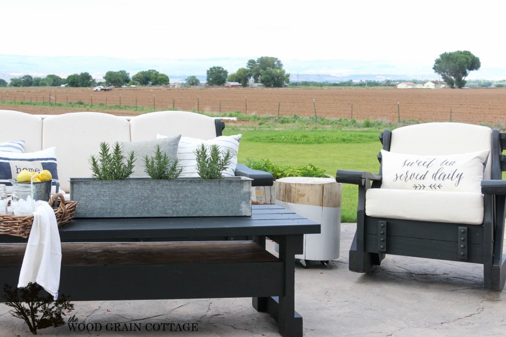 Outdoor Patio Furniture Makeover. By The Wood Grain Cottage