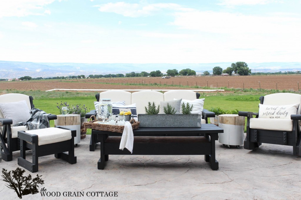 Outdoor Patio Furniture Makeover. By The Wood Grain Cottage