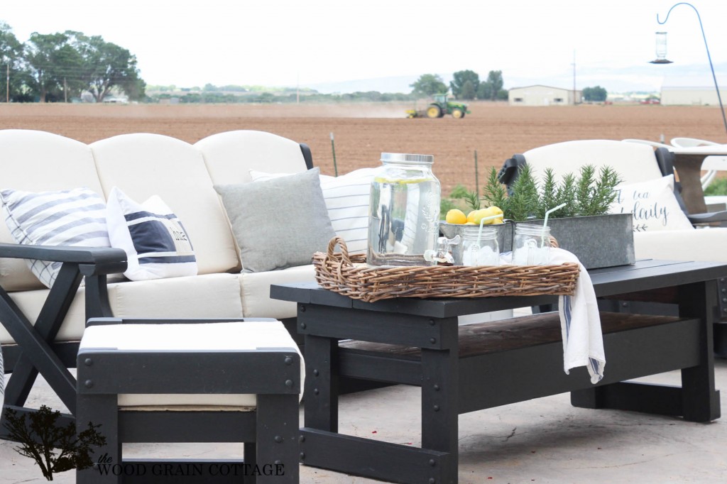 Outdoor Patio Furniture Makeover. By The Wood Grain Cottage