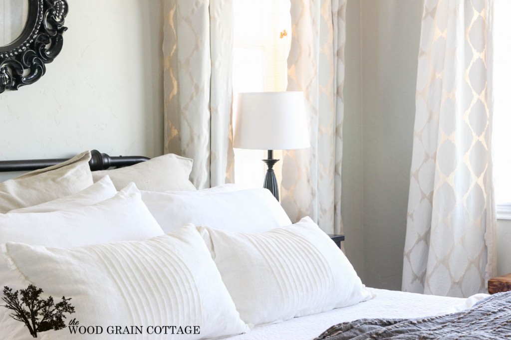 Paint Your Own Curtains! Full tutorial by The Wood Grain Cottage