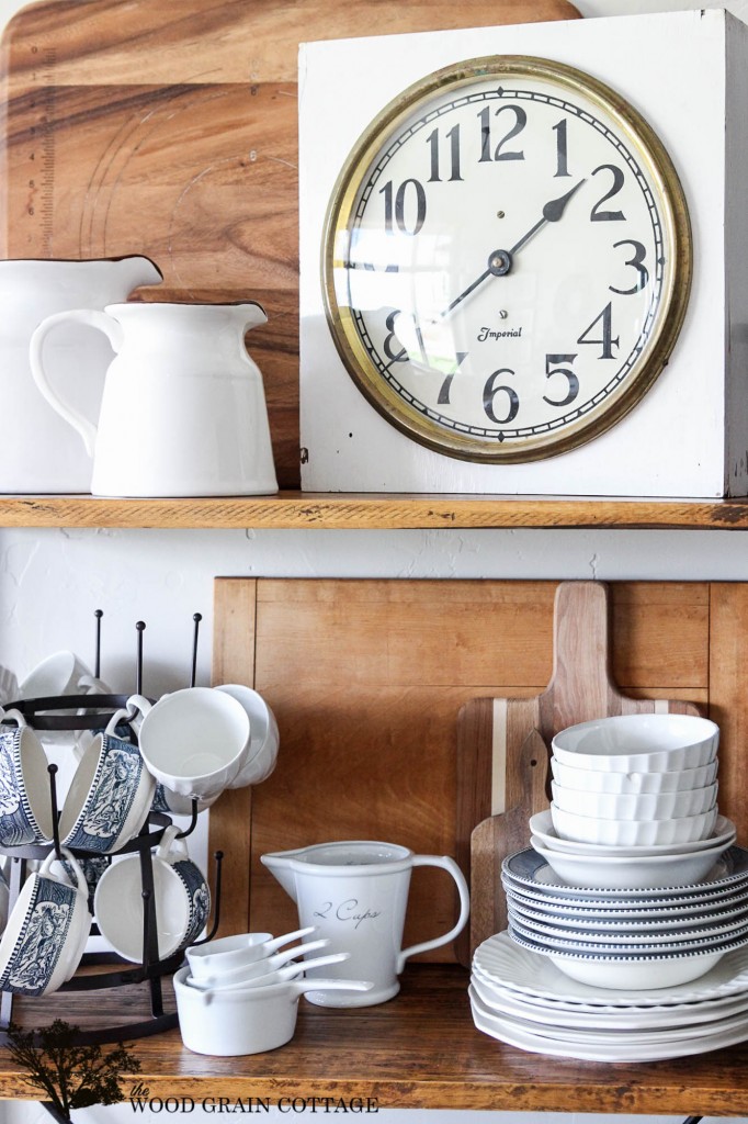 Vintage Kitchen Clock by The Wood Grain Cottage