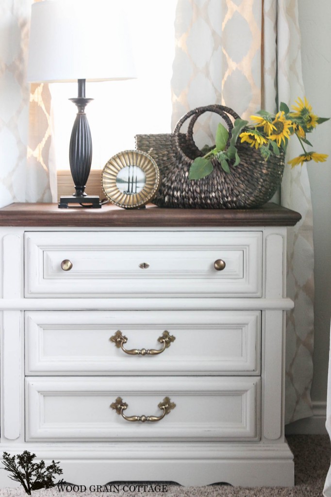 Bedroom Night Stand Makeover by The Wood Grain Cottage-10