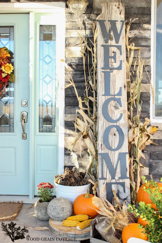 Huge Front Porch Welcome Sign by The Wood Grain Cottage
