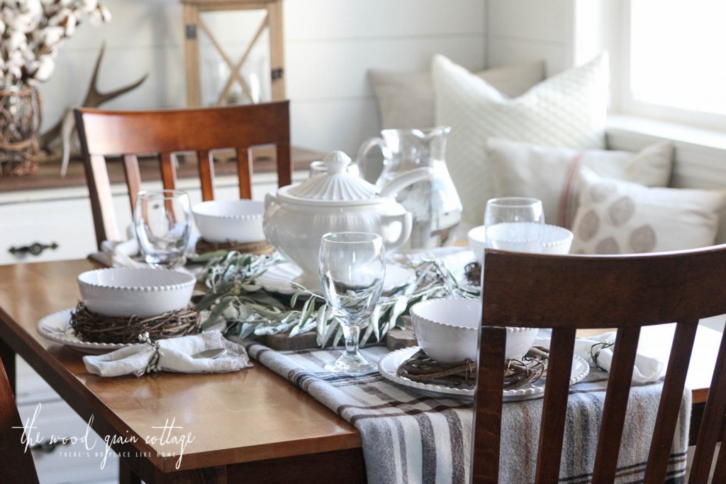 Fall Table Setting by The Wood Grain Cottage 