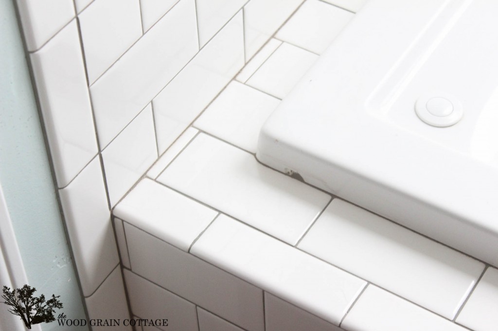 New Master Bathroom Tile by The Wood Grain Cottage