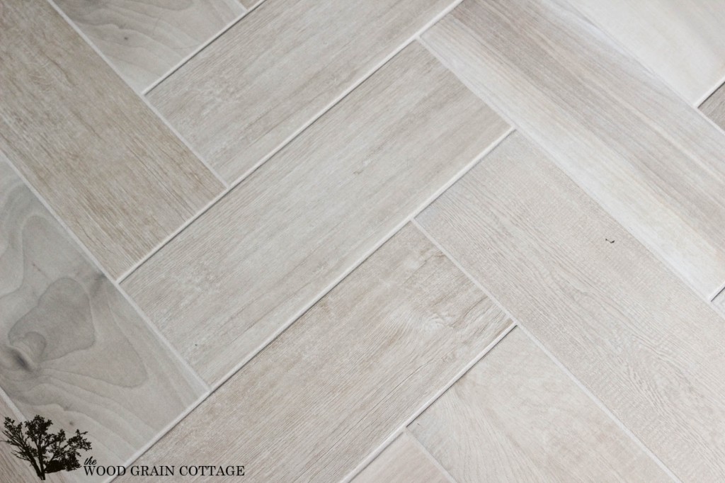 New Master Bathroom Tile by The Wood Grain Cottage 