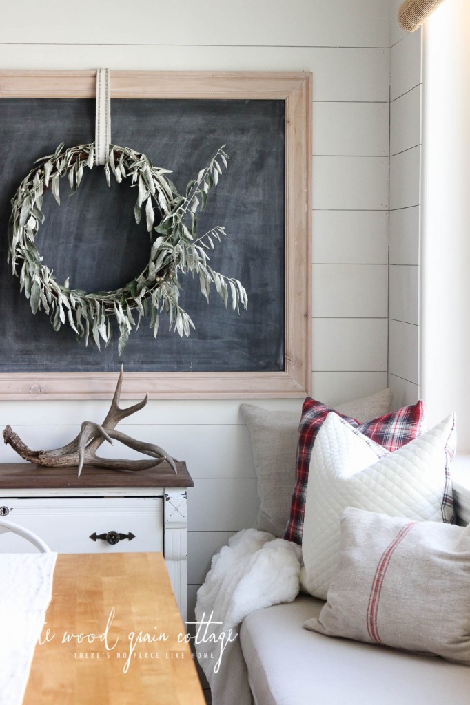 Breakfast Nook Plank Wall by The Wood Grain Cottage 