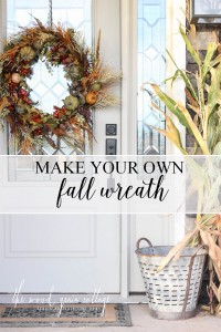 How To Make Your Own Fall Wreath by The Wood Grain Cottage