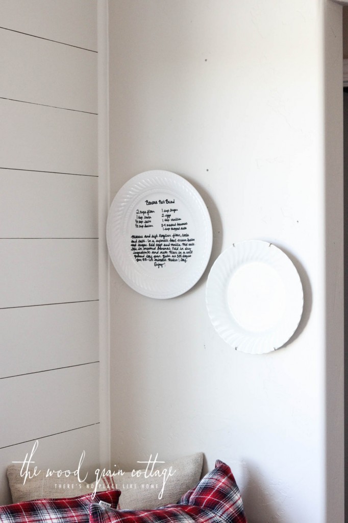 How to hang plates on the wall by The Wood Grain Cottage