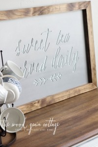 Sweet Tea Served Daily- Metal Sign! Handmade By The Wood Grain Cottage