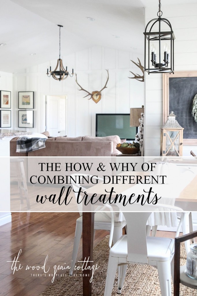 The How & Why Of Combining Different Wall Treatments by The Wood Grain Cottage