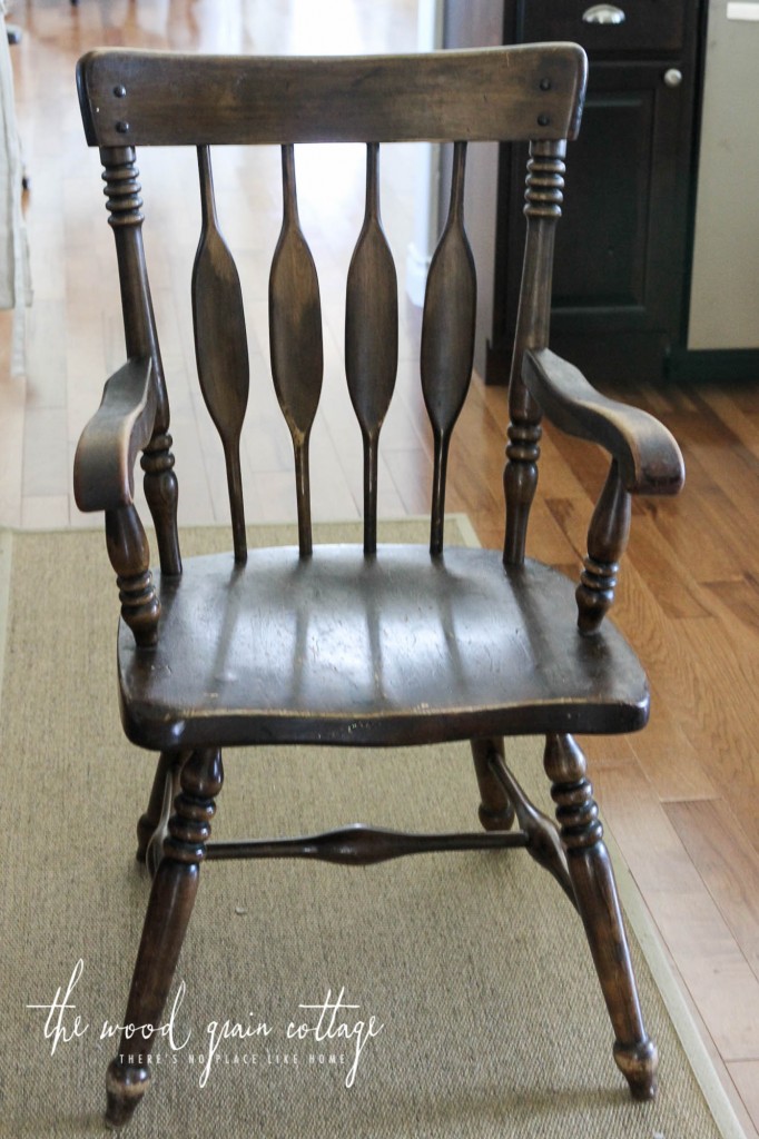 Black Dining Room Chair Makeover by The Wood Grain Cottage