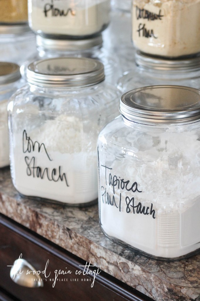 How To Organize Baking Canisters For Your Pantry by The Wood Grain Cottage