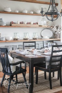 Black Dining Room Chair Makeover by The Wood Grain Cottage