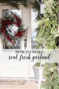 How To Make a Real Garland by The Wood Grain Cottage