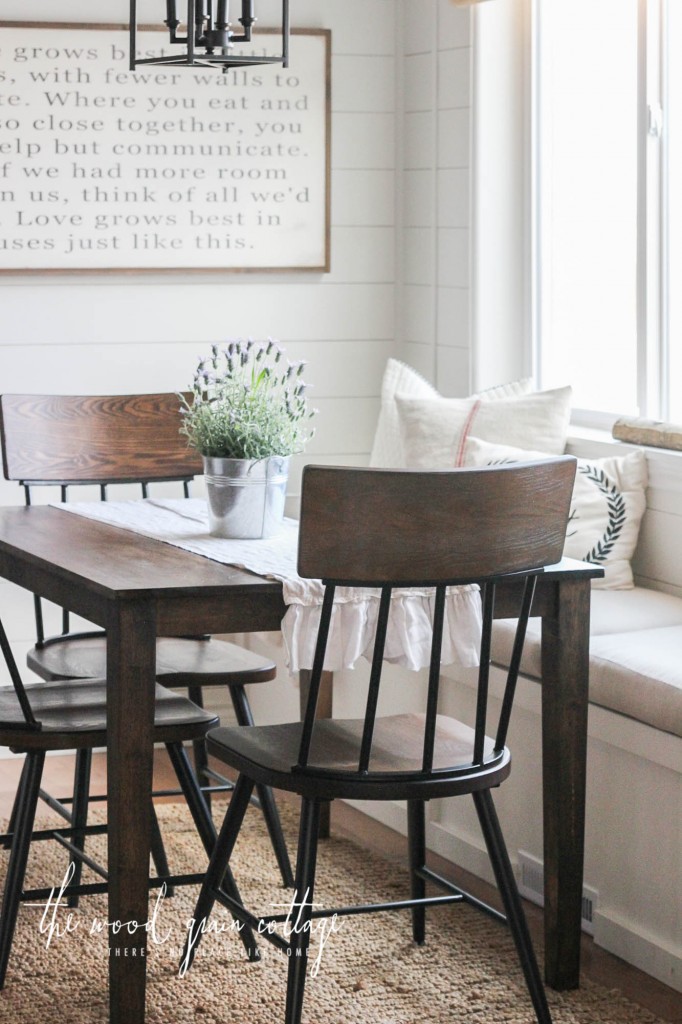 New Chairs In The Breakfast Nook by The Wood Grain Cottage