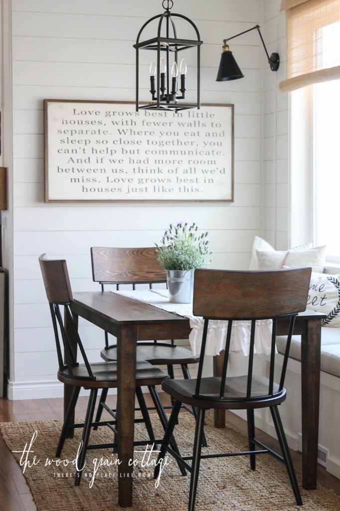 New Chairs In The Breakfast Nook by The Wood Grain Cottage