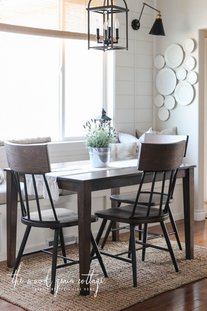 New Chairs In The Breakfast Nook by The Wood Grain Cottage