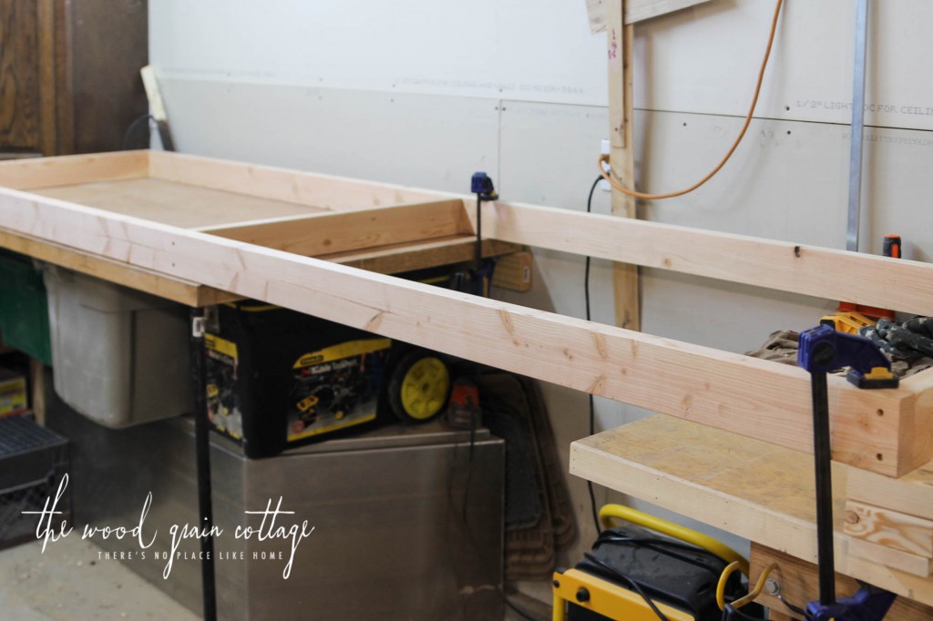 DIY Basement Shelving by The Wood Grain Cottage