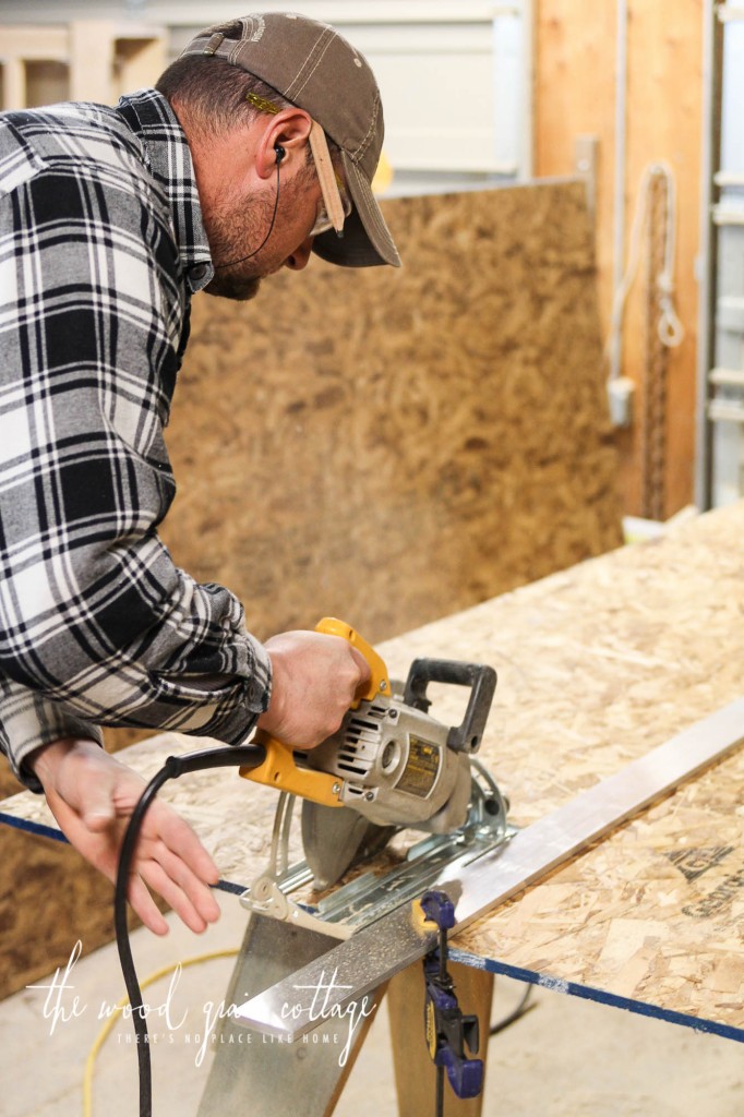 DIY Basement Shelving by The Wood Grain Cottage