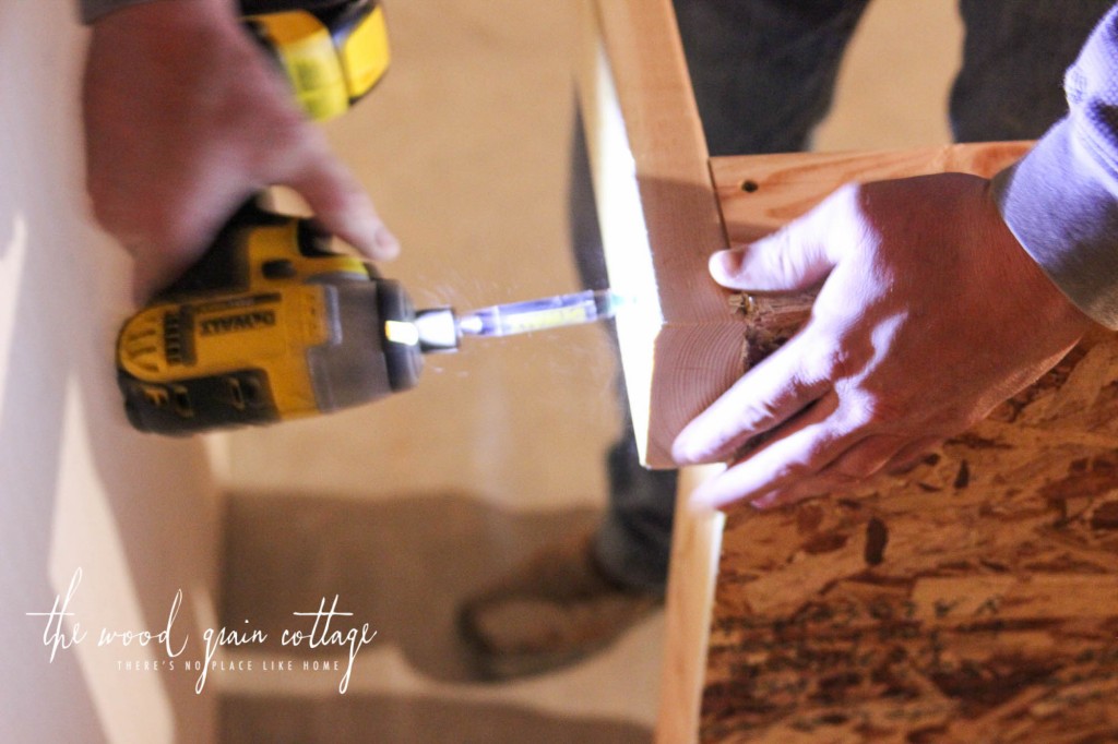 DIY Basement Shelving by The Wood Grain Cottage