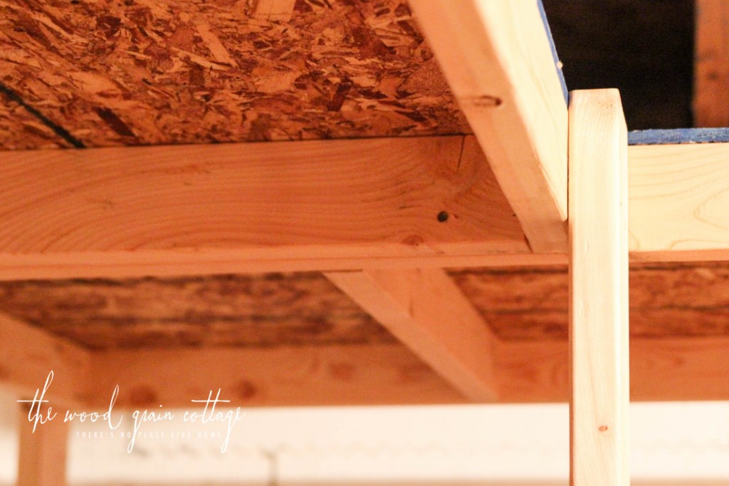 DIY Basement Shelving by The Wood Grain Cottage