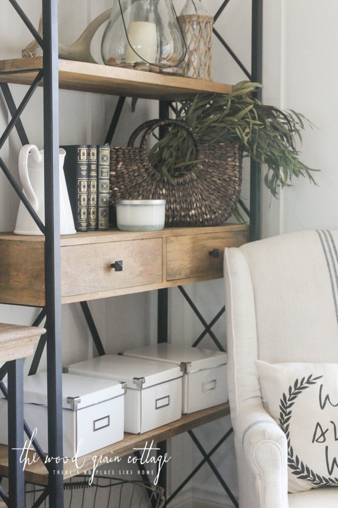 New Living Room Shelving by The Wood Grain Cottage