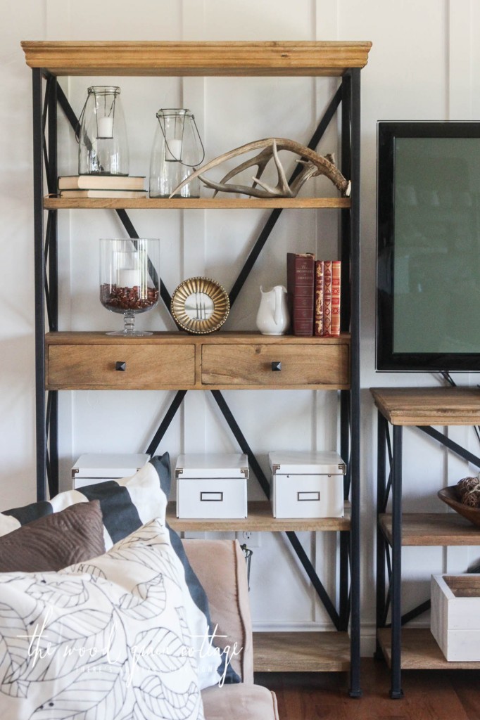 New Living Room Shelving by The Wood Grain Cottage