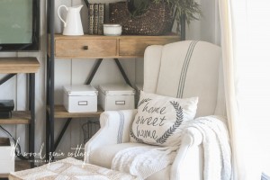 New Living Room Shelving by The Wood Grain Cottage