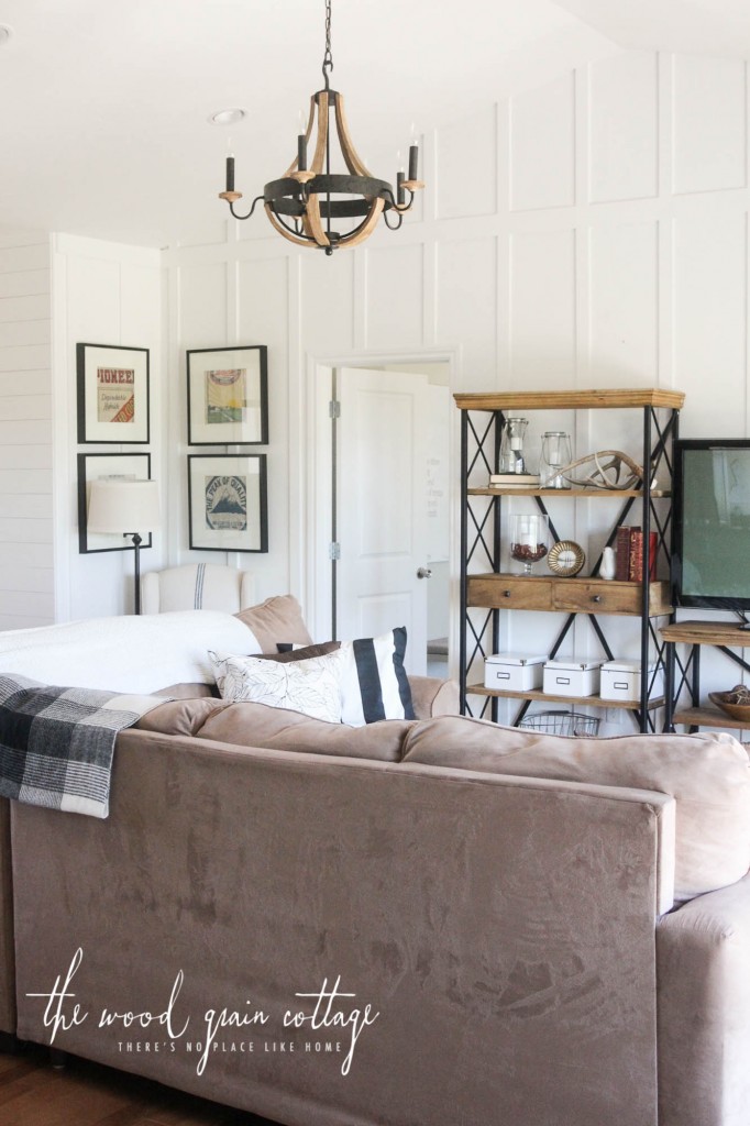 New Living Room Shelving by The Wood Grain Cottage