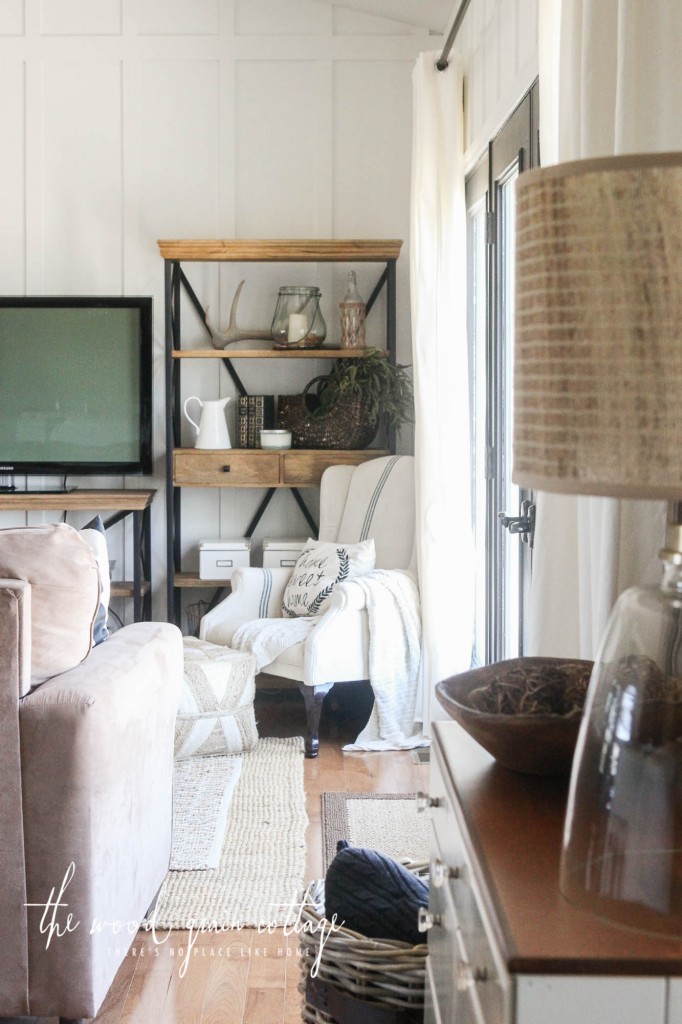 New Living Room Shelving by The Wood Grain Cottage