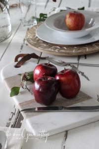 Fall Table Setting by The Wood Grain Cottage