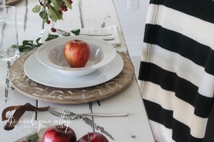Fall Table Setting by The Wood Grain Cottage