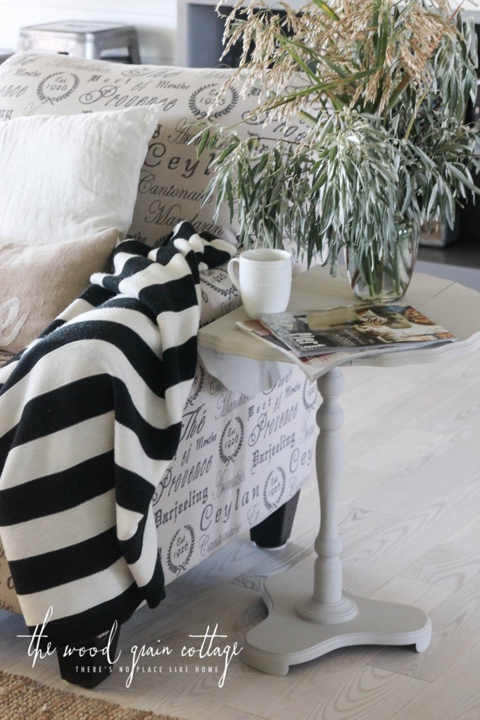 Fold Up Side Table Makeover by The Wood Grain Cottage