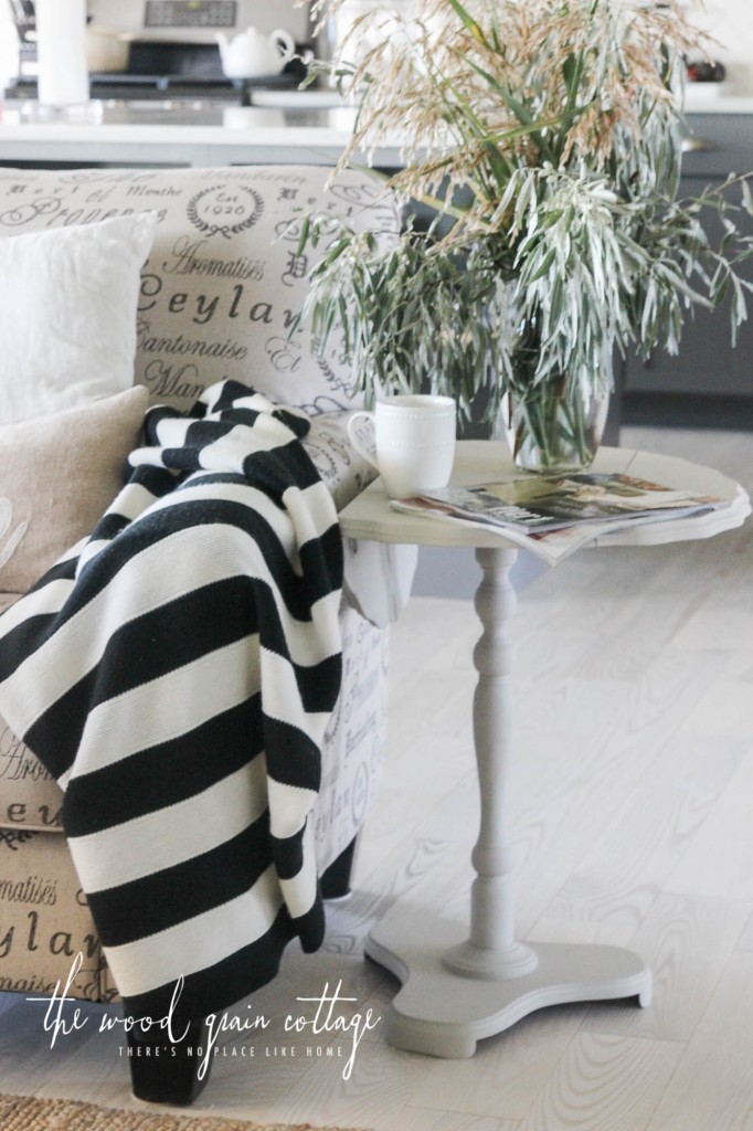 Fold Up Side Table Makeover by The Wood Grain Cottage