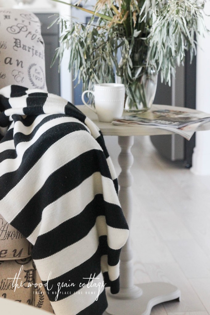 Fold Up Side Table Makeover by The Wood Grain Cottage