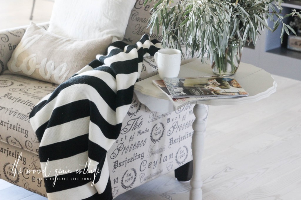 Fold Up Side Table Makeover by The Wood Grain Cottage