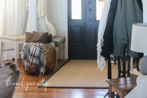 Fall Living Room and Entry by The Wood Grain Cottage