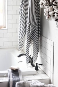 Master Bathroom Shelf Makeover by The Wood Grain Cottage