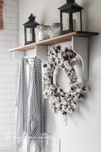 Master Bathroom Shelf Makeover by The Wood Grain Cottage